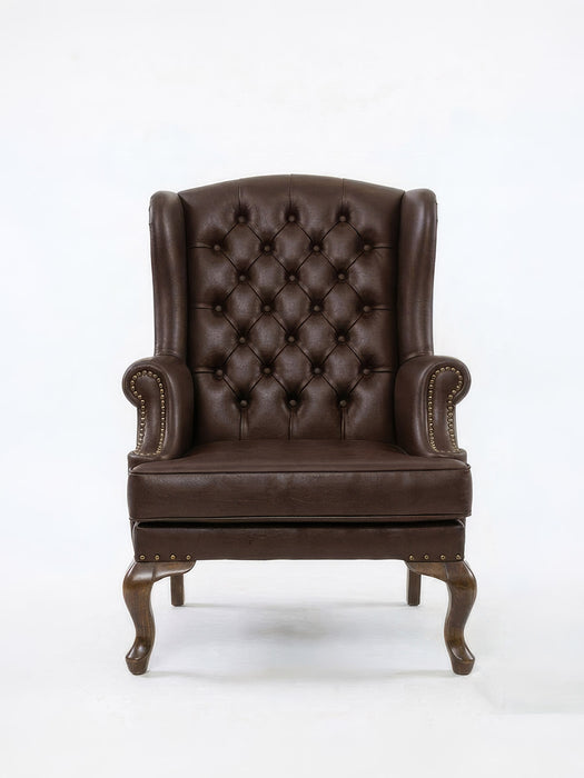 Crown Chester Klasik Ahşap Berjer