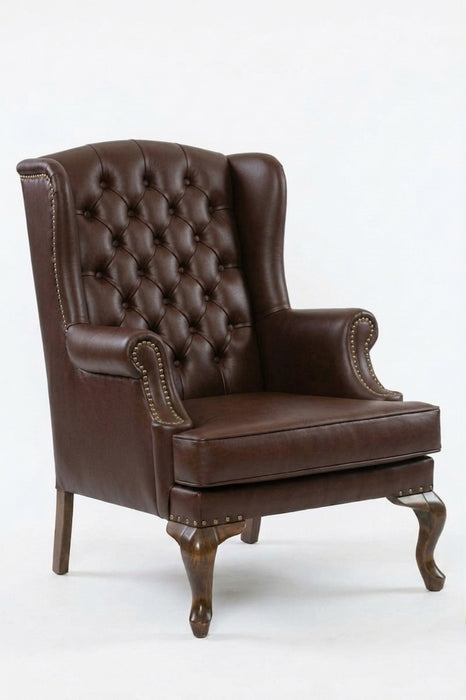 Crown Chester Klasik Ahşap Berjer