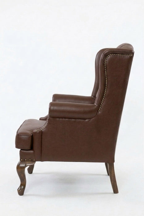 Crown Chester Klasik Ahşap Berjer