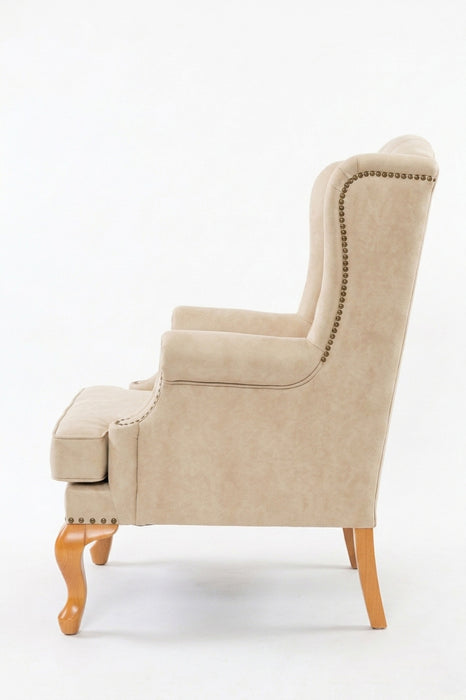 Crown Chester Klasik Ahşap Berjer