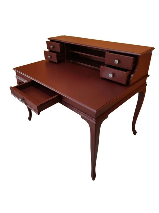 Crown Fransız Still Raflı Ahşap Çalışma Masası 70x110