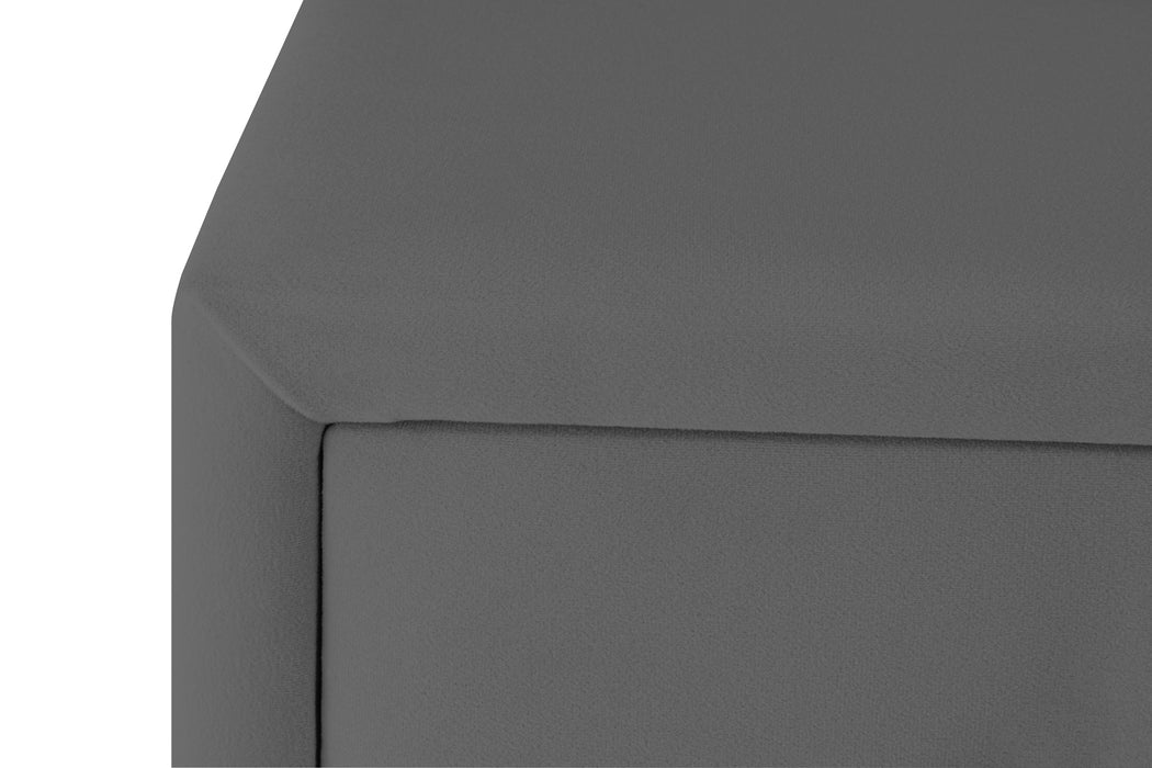 Doppia Linea Silver Komodin, İki Çekmeceli