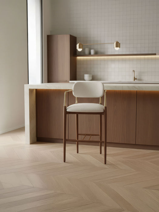 Elegance Kolçaklı Metal Bar Sandalyesi