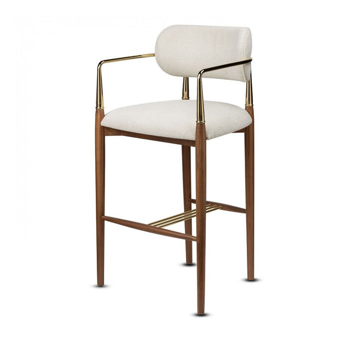 Elegance Kolçaklı Metal Bar Sandalyesi