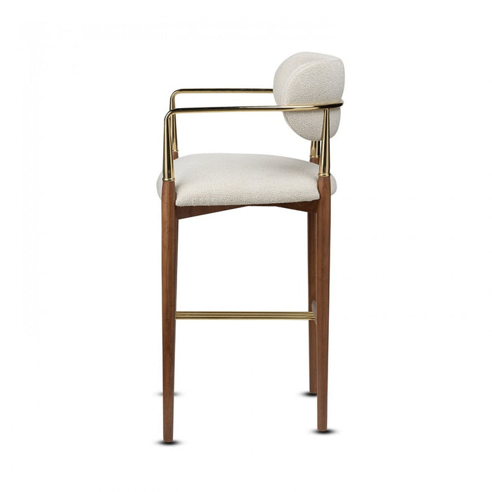 Elegance Kolçaklı Metal Bar Sandalyesi