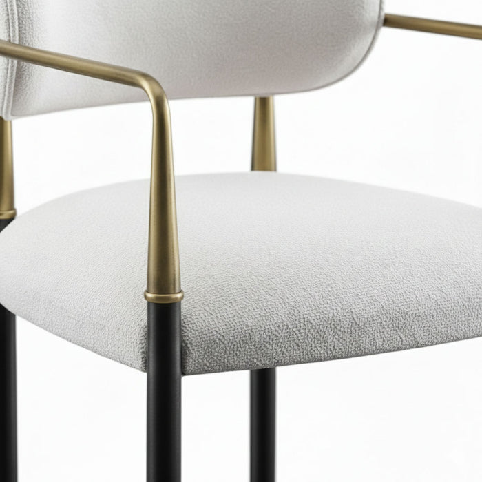 Elegance Kolçaklı Metal Bar Sandalyesi