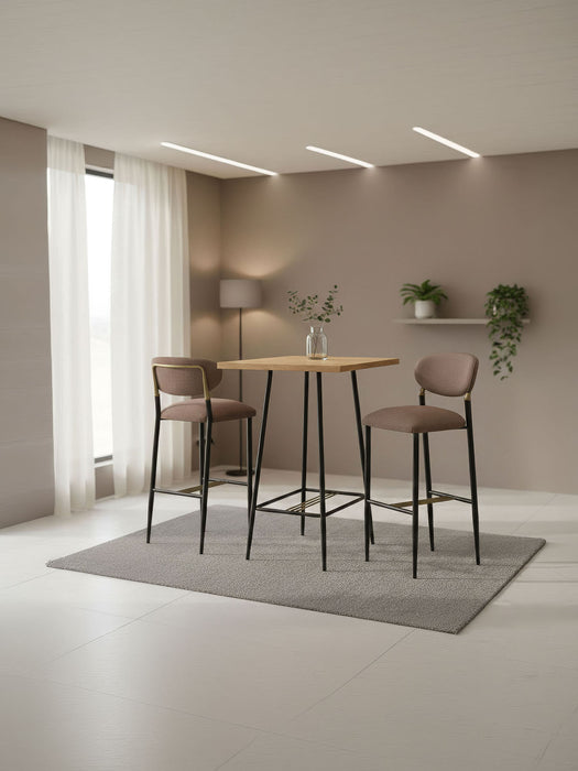 Elegance Kolçaksız Metal Bar Sandalyesi