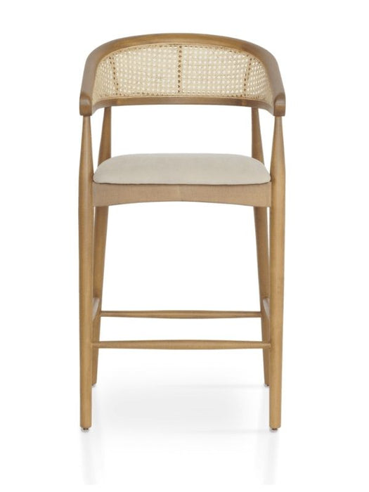 Gazel Hazeranlı Ahşap Bar Sandalyesi