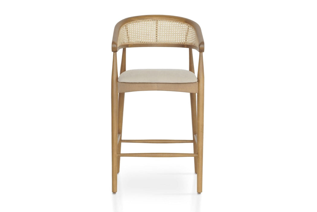 Gazel Hazeranlı Ahşap Bar Sandalyesi