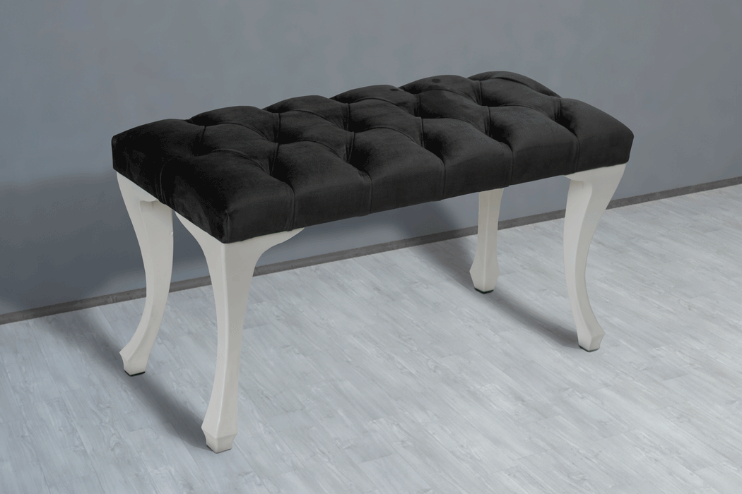 Gazzini Classic Chester Model Kapitoneli Puf, Beyaz