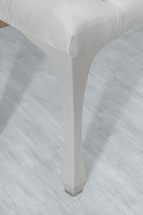 Gazzini Classic Chester Model Kapitoneli Puf, Beyaz