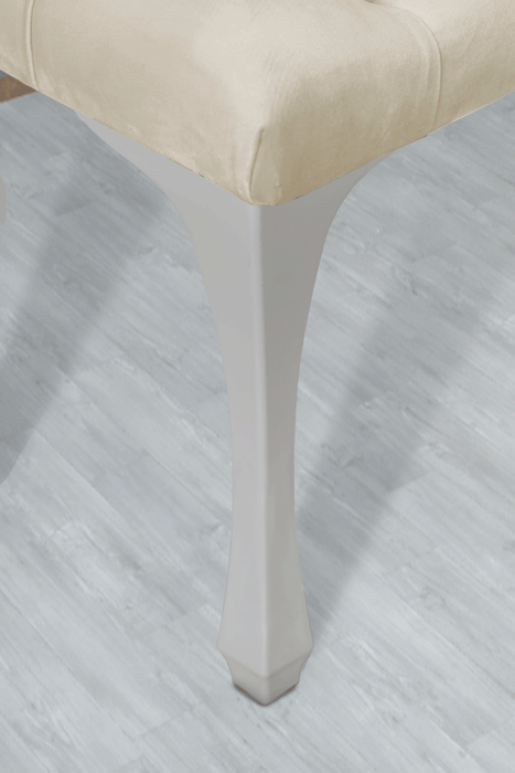 Gazzini Classic Chester Model Kapitoneli Puf, Beyaz