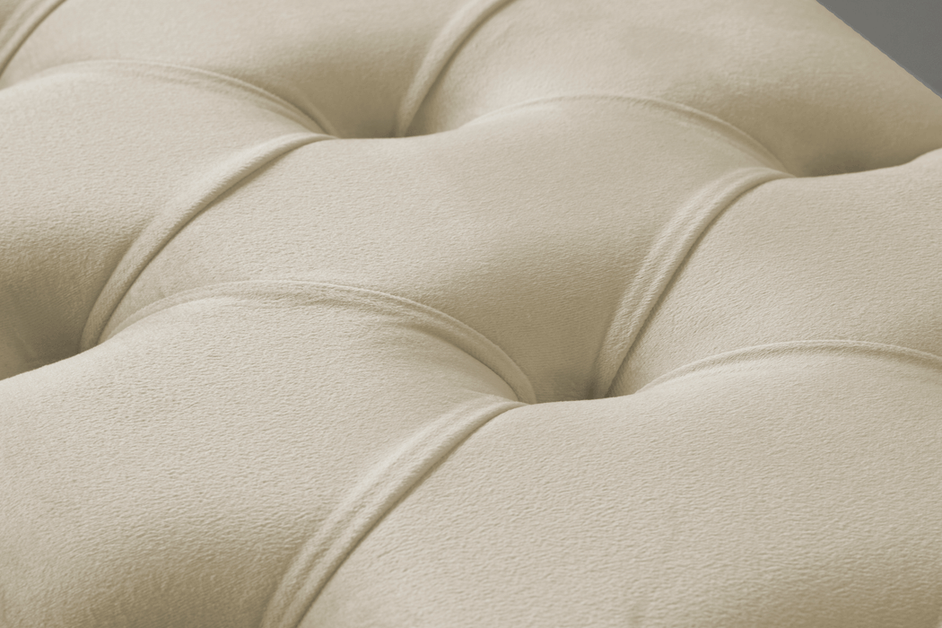 Gazzini Classic Chester Model Kapitoneli Puf, Beyaz