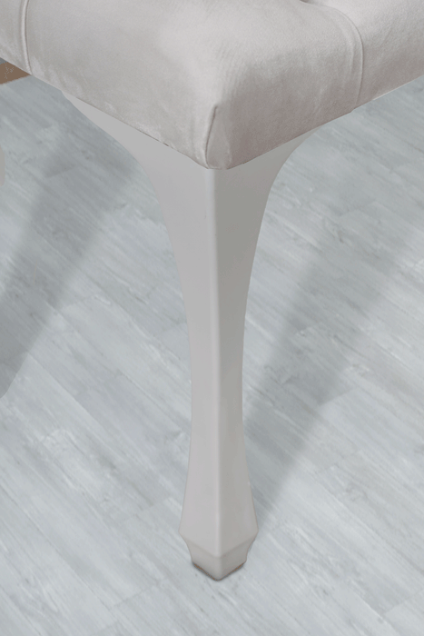 Gazzini Classic Chester Model Kapitoneli Puf, Beyaz