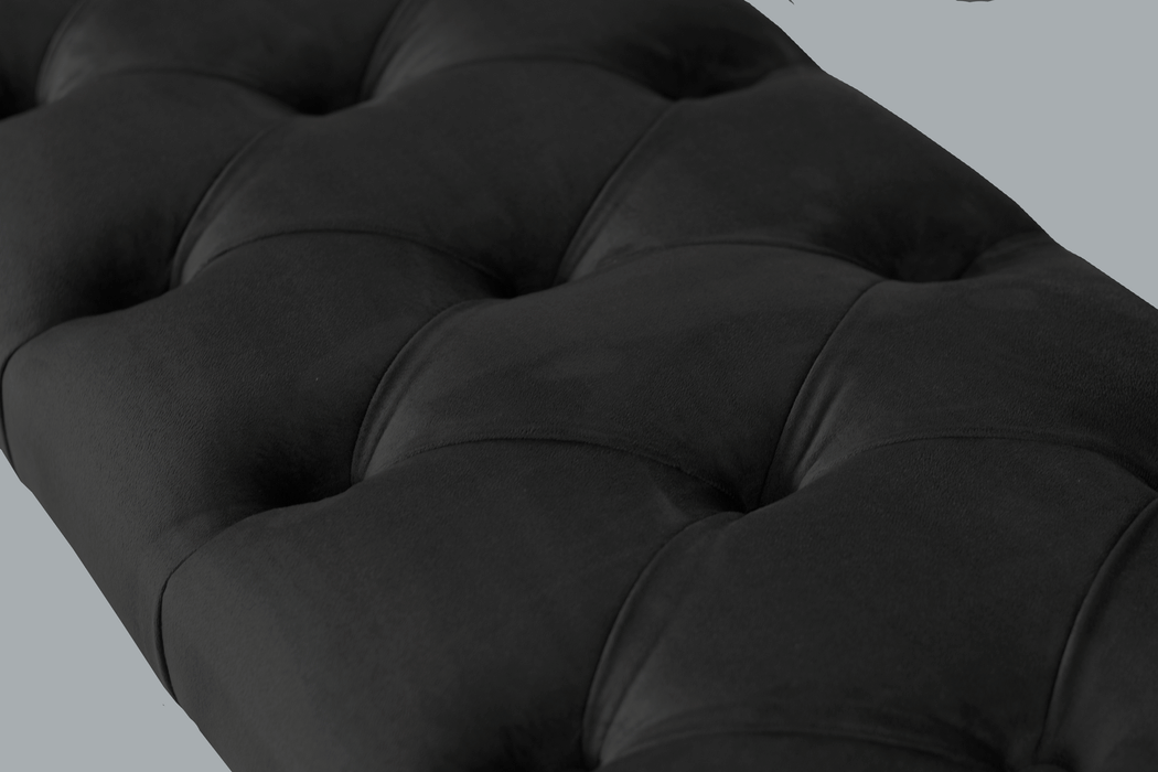 Gazzini Classic Chester Model Kapitoneli Puf, Beyaz