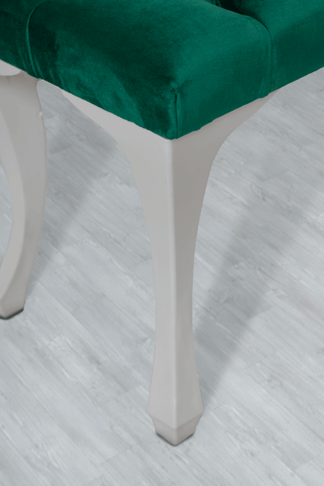 Gazzini Classic Chester Model Kapitoneli Puf, Beyaz