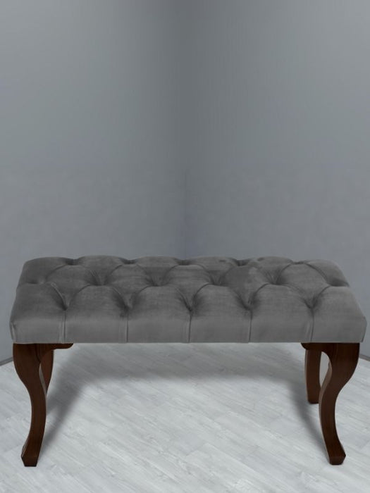 Gazzini Classic Chester Model Kapitoneli Puf, Ceviz