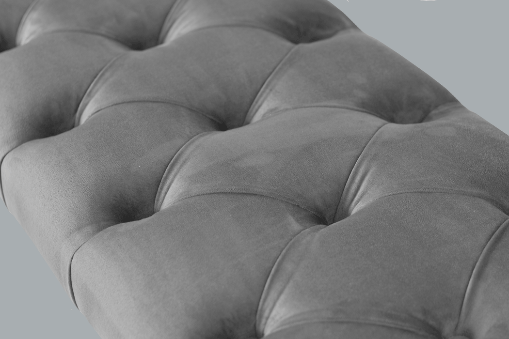 Gazzini Classic Chester Model Kapitoneli Puf, Ceviz