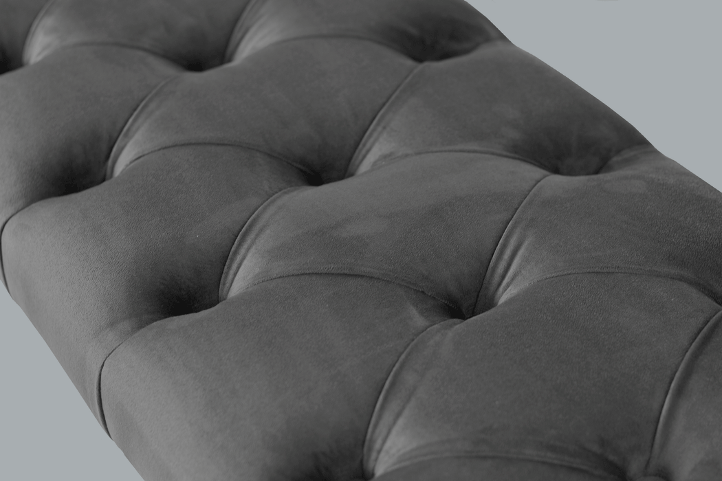 Gazzini Classic Chester Model Kapitoneli Puf, Ceviz