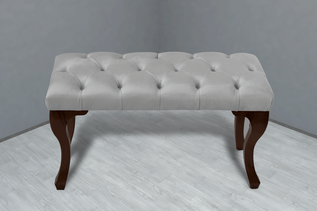 Gazzini Classic Chester Model Kapitoneli Puf, Ceviz