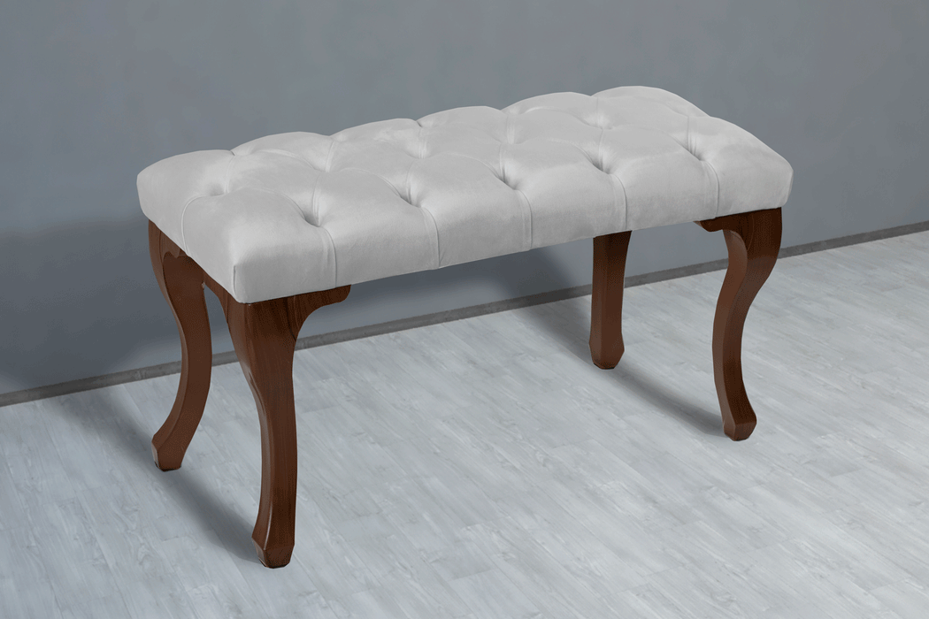 Gazzini Classic Chester Model Kapitoneli Puf, Ceviz