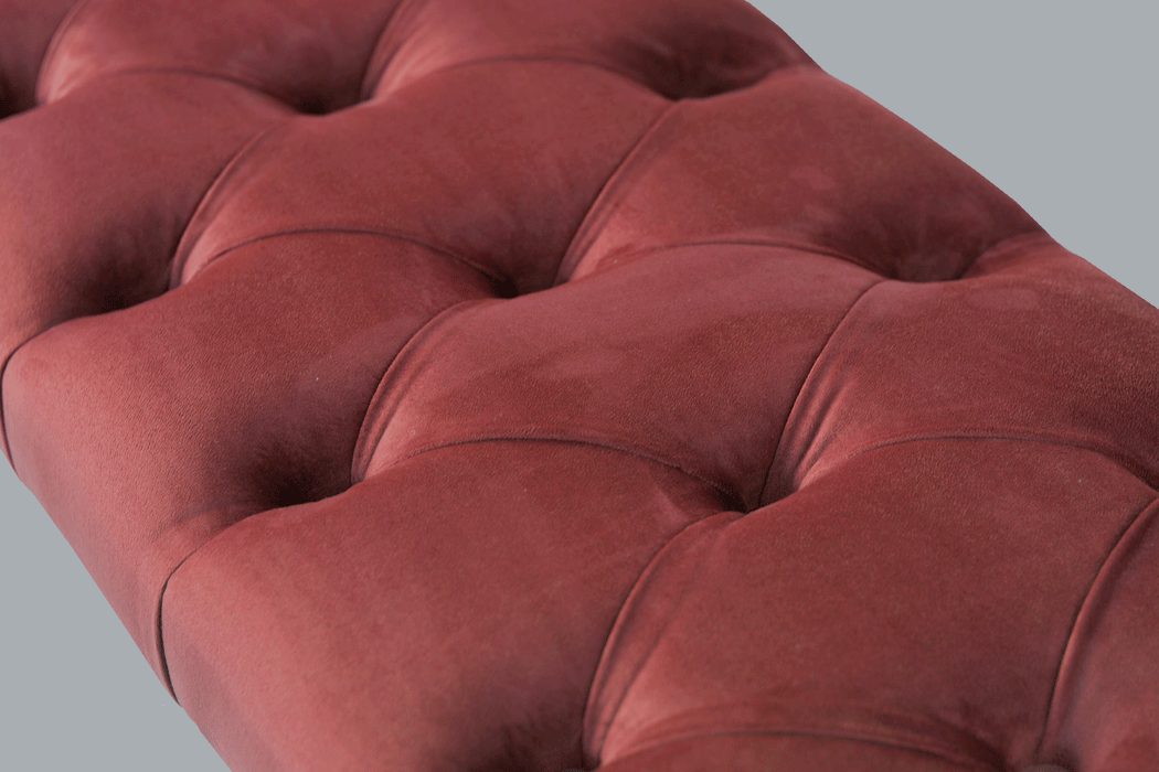 Gazzini Classic Chester Model Kapitoneli Puf, Ceviz