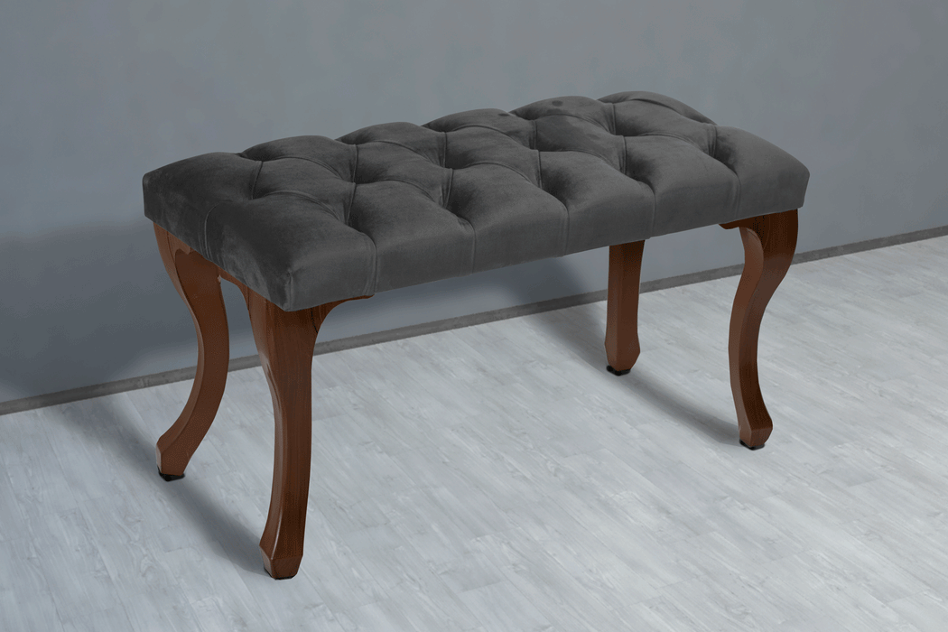 Gazzini Classic Chester Model Kapitoneli Puf, Ceviz