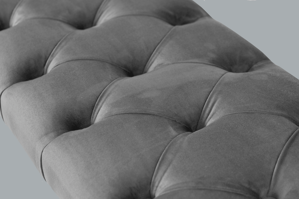 Gazzini Classic Chester Model Kapitoneli Puf, Ceviz