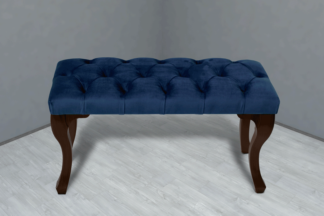 Gazzini Classic Chester Model Kapitoneli Puf, Ceviz