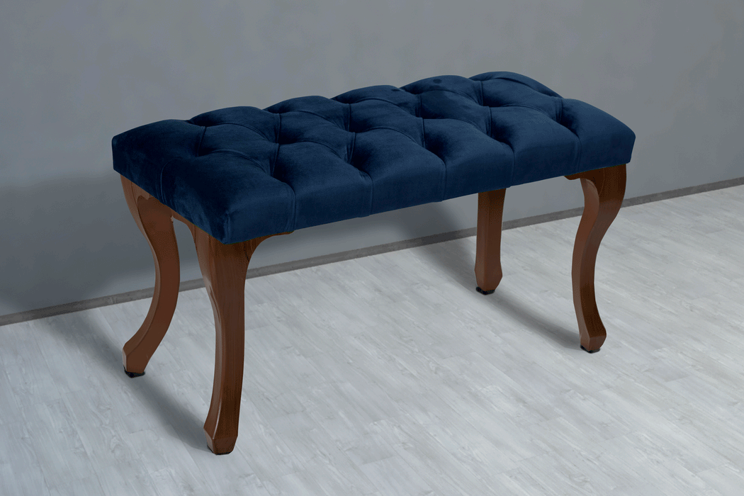 Gazzini Classic Chester Model Kapitoneli Puf, Ceviz