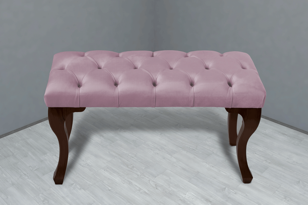 Gazzini Classic Chester Model Kapitoneli Puf, Ceviz