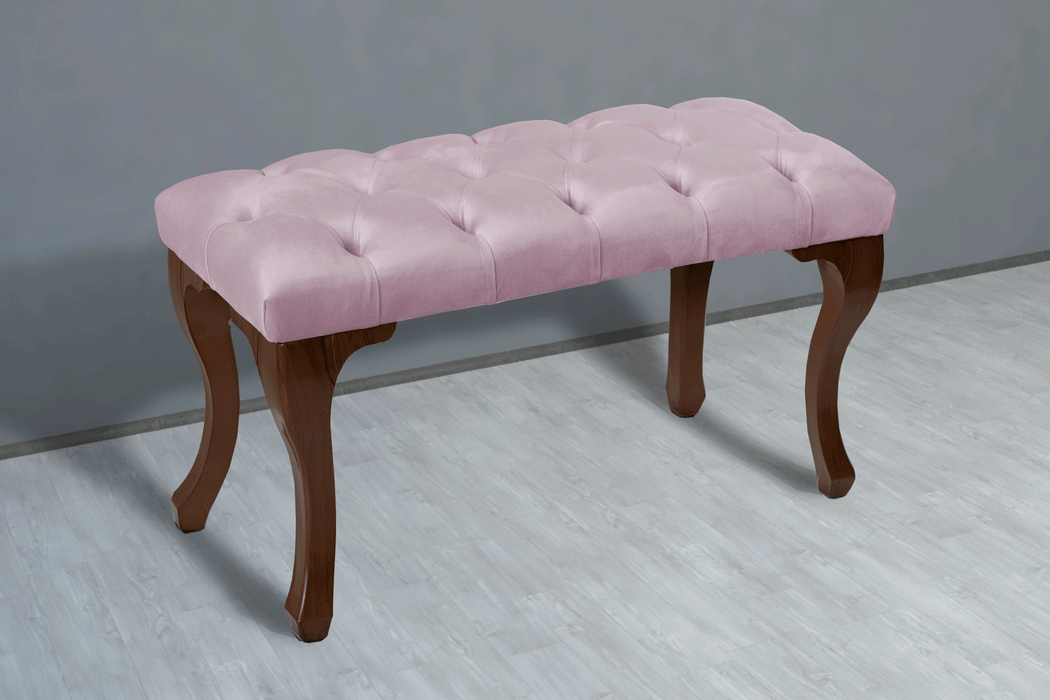 Gazzini Classic Chester Model Kapitoneli Puf, Ceviz