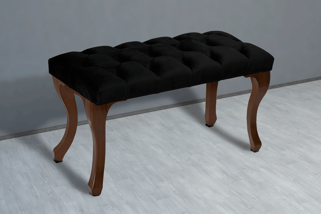 Gazzini Classic Chester Model Kapitoneli Puf, Ceviz