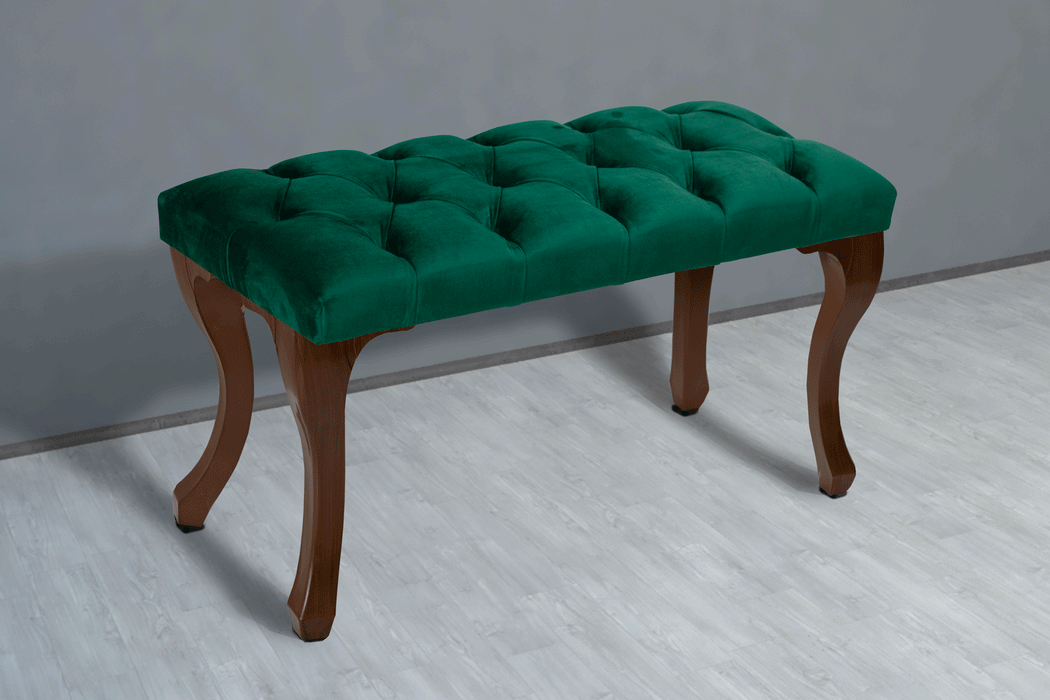 Gazzini Classic Chester Model Kapitoneli Puf, Ceviz