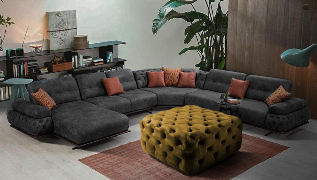 Gazzini Classic Orta Puf, Kare