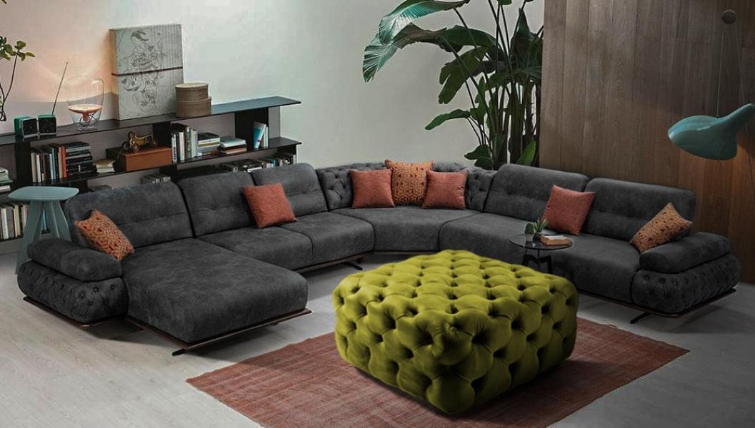 Gazzini Classic Orta Puf, Kare