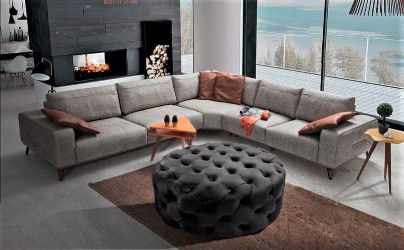 Gazzini Classic Orta Puf, Yuvarlak