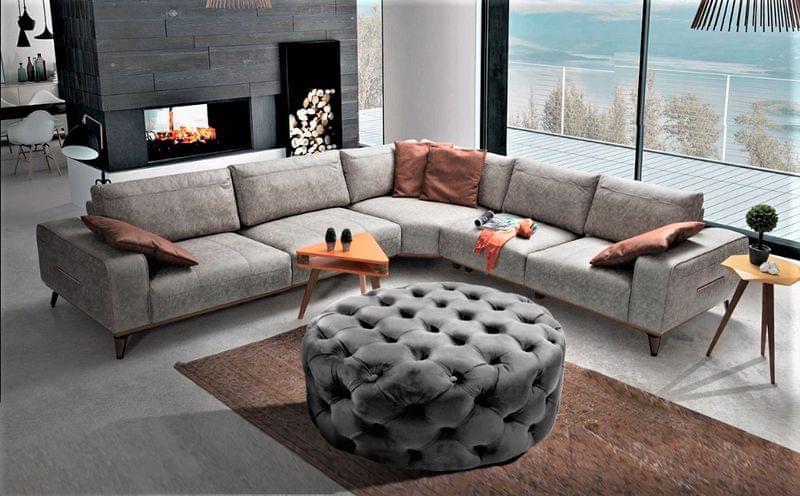 Gazzini Classic Orta Puf, Yuvarlak