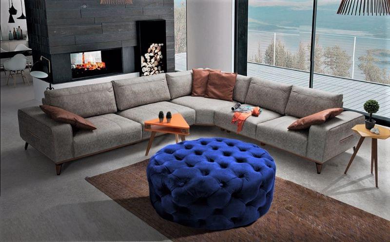 Gazzini Classic Orta Puf, Yuvarlak