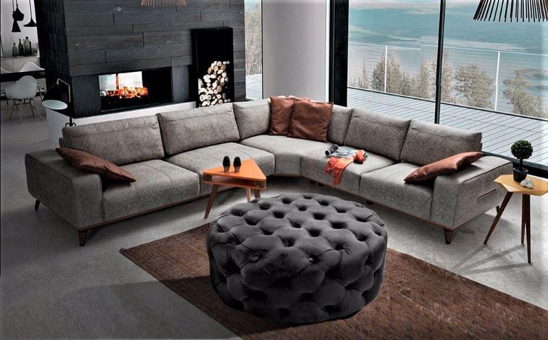 Gazzini Classic Orta Puf, Yuvarlak