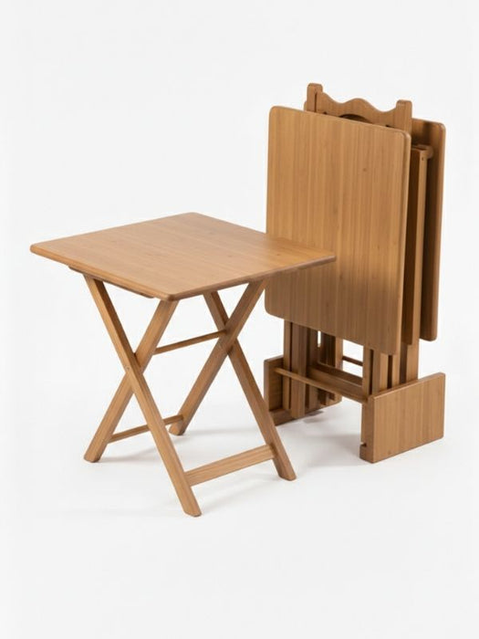 Gazzini Pack Kare 4'lü Ahşap Çanta Zigon Sehpa