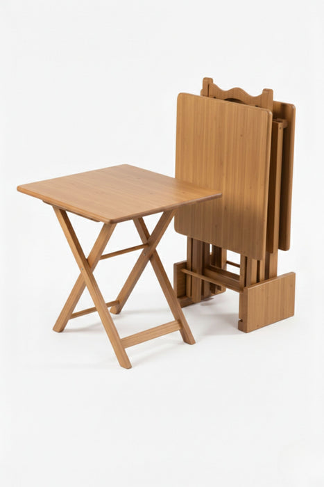 Gazzini Pack Kare 4'lü Ahşap Çanta Zigon Sehpa