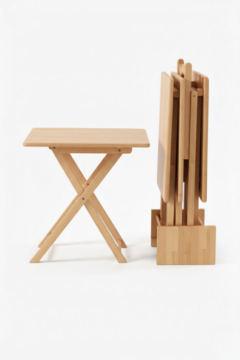 Gazzini Pack Kare 4'lü Ahşap Çanta Zigon Sehpa