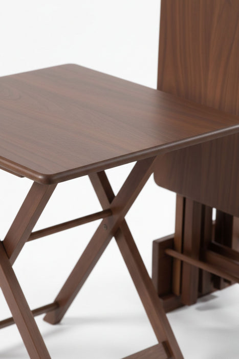 Gazzini Pack Kare 4'lü Ahşap Çanta Zigon Sehpa