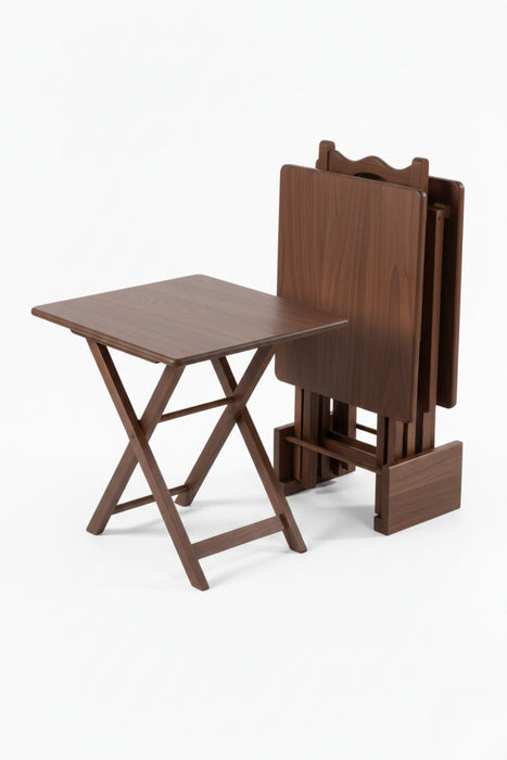 Gazzini Pack Kare 4'lü Ahşap Çanta Zigon Sehpa