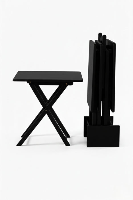 Gazzini Pack Kare 4'lü Ahşap Çanta Zigon Sehpa