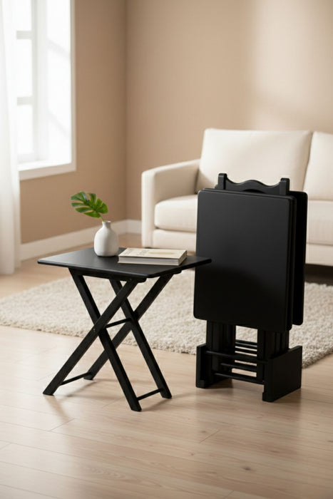 Gazzini Pack Kare 4'lü Ahşap Çanta Zigon Sehpa