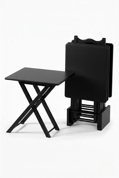 Gazzini Pack Kare 4'lü Ahşap Çanta Zigon Sehpa