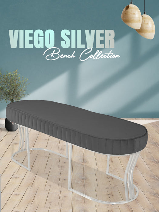 VİEGO SILVER STRİPED PUF-Kapitoneli Chester Model Puf