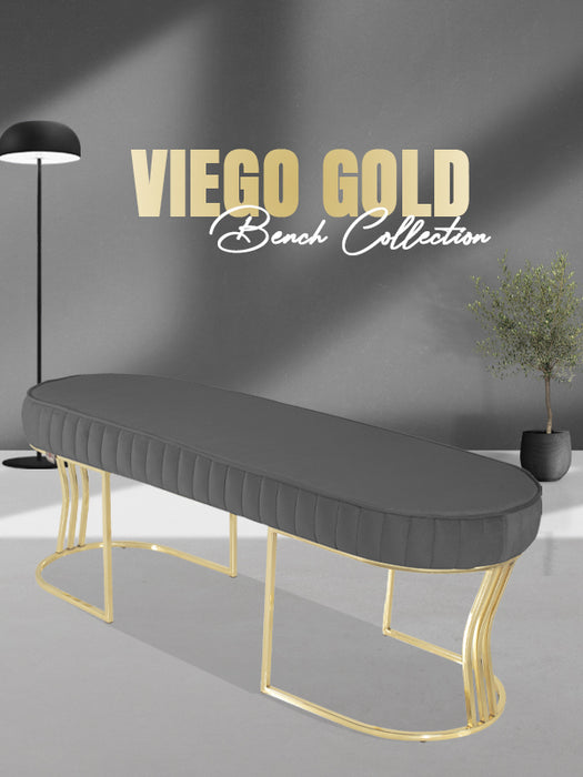 VİEGO GOLD STRİPED PUF -Kapitoneli Chester Model Puf